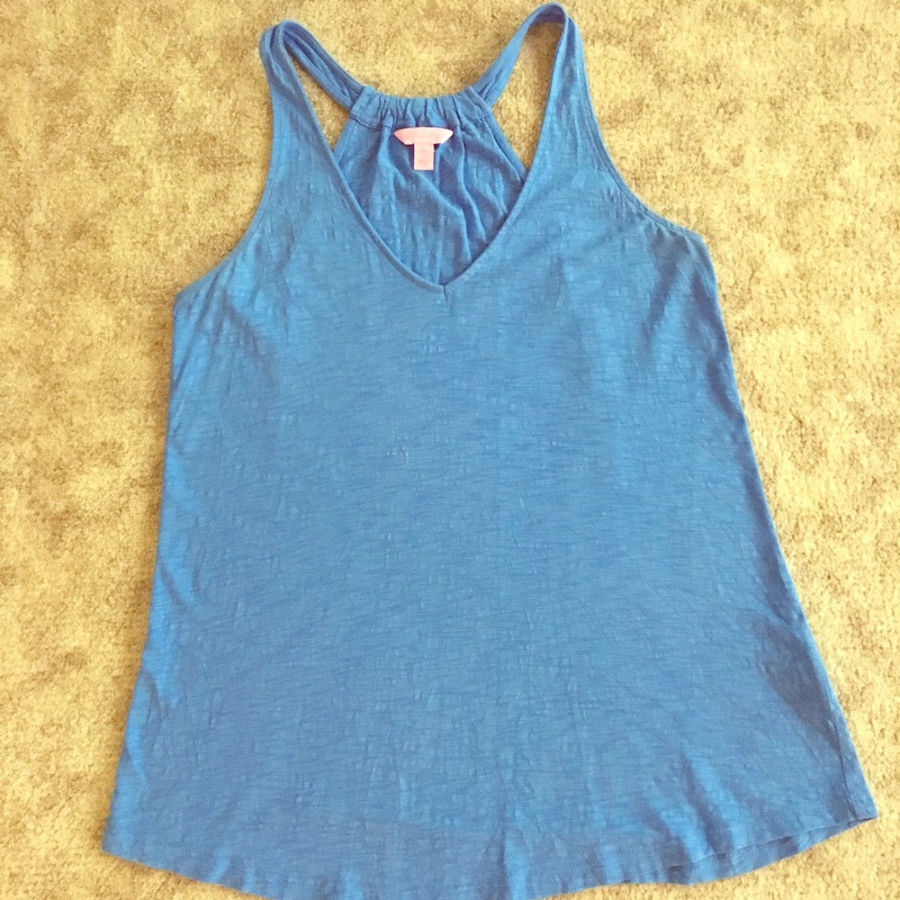 Lilly Pulitzer blue tank top size small